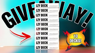 GIVING AWAY 10 NEW DECKS! The LZY Deck by House Of Playing Cards