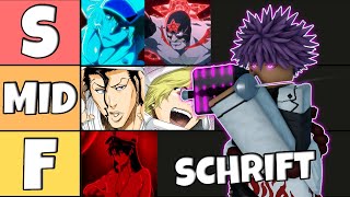 [Type Soul] Full UPDATED Schrift/Vollstandig Tier List...