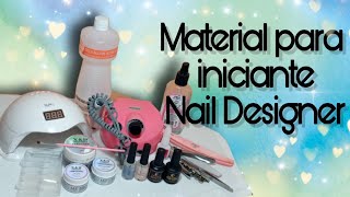 LISTA DE MATERIAL PARA INICIANTE NAIL DESIGNER - alongamento de unha em gel na tips