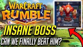 CAN WE FINALLY BEAT BLAZERUNNER (THIS BOSS IS SO HARD)? #Warcraft_Rumble_Partner