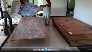 Plywood में sunmica कैसे चिपकाएं/ How to paste sunmica on plywood | Pasting of MICA Sheet on PLYWOOD