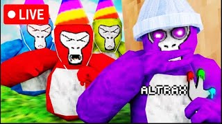 🔴GORILLA TAG LIVE STREAM WITH FANS 🔴 ( CODES & MINIGAMES)