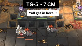 TG-5 ~ 7 CM - Low-rarity squads ft. some 6-stars | To the Grinning Valley | Arknights