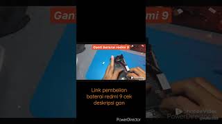 CARA GANTI BATERAI XIAOMI REDMI 9 BN54