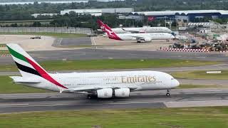 The incredible emirates A380 takes off Heathrow Airport 16th June 2024