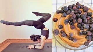 WHAT I ATE TODAY + Morning Yoga Practice