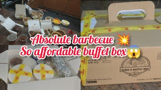 😱Very affordable Non veg buffet box🔥/Genies buffet box/absolute barbecue💥electronic City/Food review