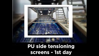 Side tensioning PU screens 6 months follow up