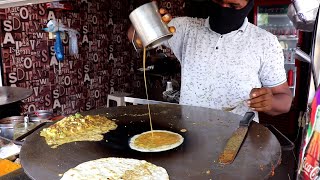 Boil Egg Masala Frankie Making At Buland Point | Healthy Egg Breakfast | Indian Street Food