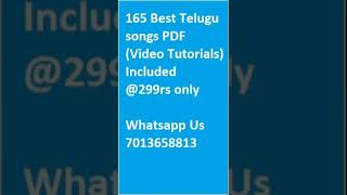 165 Best Telugu Songs PDF (+Video Tutorials)@299rs Whats app 7013658813 #pianonotes #pianosheetmusic