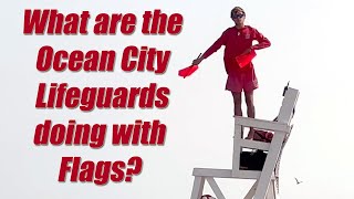 2023 Ocean City Maryland Beach Patrol (Lifeguard) semaphore messaging. #oceancitymd #beach #ocmd