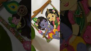 Radha Krishna Painting 🙏🏻 #shorts #artandcraft #diyideas #acrylicpainting #radhekrishna