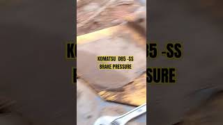 Komatsu D85- ss Brake Pressure #mechanic #komatsu #skill #dozer