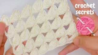 new crochet stitch pattern / Two row repeat crochet pattern