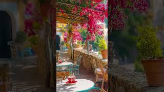 Romance Positano Cafe Ambience ♫ Italian Music  #music #cafeambiance #bossanovajazz