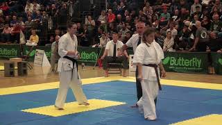 British Karate Kyokushinkai Emma Markwell v Teona Gazeliani