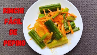 kimchi fácil de pepino