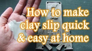 Pottery Tutorial How To Make Clay Slip Video At Home Quick and Easy