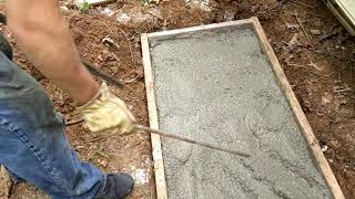 How to Pour a Small Concrete Slab for a Ductless A/C and Heat Unit