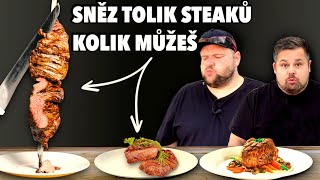 Zaplatíš jednu cenu a jíš NEOMEZENÉ MNOŽSTVÍ STEAKŮ!