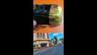 Price of Spam-Egg-Bacon Musubi I buy at ABC Store (Waikiki)