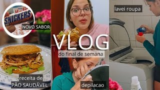 FINAL DE SEMANA SOZINHA || PÃO DE FRIGIDEIRA, trabalho, dona de casa, cuidados, descanso...