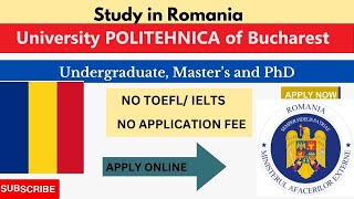 University of POLITEHNICA Scholarship Romania | Study in Romania on scholarship | Study abroad 2024