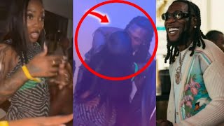 Viral Video Of Burna Boy & Tiwa Savage Kissing Each Other