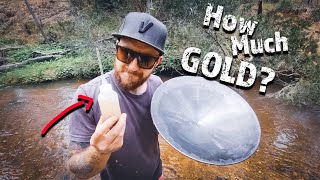 Gold Mining With A Traditional Gold Pan 😏