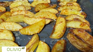 🔥 Crispy Oven Baked Potato Wedges with Garlic & Parmesan