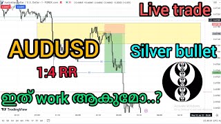 how I traded AUDUSD using ict silver bullet startegy. Explained in Malayalam