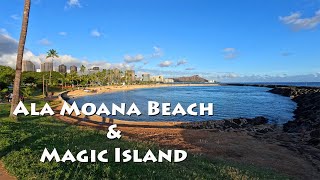 A Stroll Through Ala Moana Beach Park & Magic Island Just Before Sunset