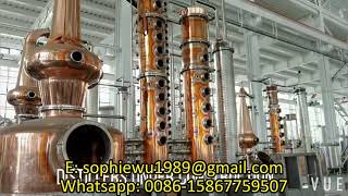 100-3000L copper still with copper reflux columns versatile still for making gin vodka whisky brandy