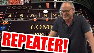 🔥HE KEEPS WINNING🔥 30 Roll Craps Challenge - WIN BIG or BUST #447