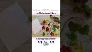 Leaf Rubbings are just one of 180 educational craft activities in my preschool curriculum bundle!