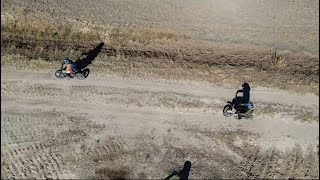 Riding Dirt Bikes With My Oldest Daughter - DJI Mini SE Drone Footage #dirtbike #ssr125 #fields