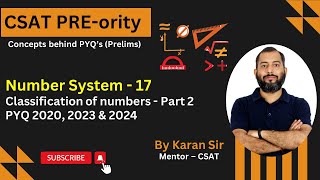 Number System - 17 | PYQ 2020, 2023 & 2024 | CSAT - PREority | Karan Sir | NeenvIAS #upsc #csat