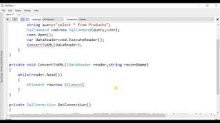 How to convert DataReader(sql query result) to XML in C# Ado.Net