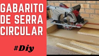 Como fazer Jig de corte transversal de serra circular - Circular Saw Crosscut Jig