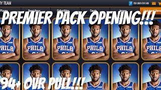 94 OVR PULL!!! PREMIER PACK OPENING IN NBA LIVE MOBILE 20!!!