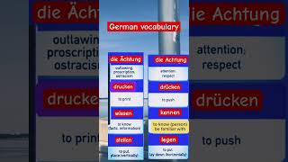 German vocabulary #deutschland #deutsch #germany #vocabulary