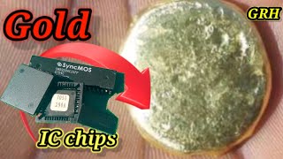 Gold recovery/how to recover gold from IC chips great method/