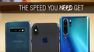 Huawei P30 Pro vs. Galaxy S10 vs. iPhone XS - Our First Speed Test: Apps And Games, Antutu