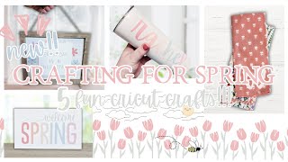 🌷 Cricut Crafting for Spring 🌷 | Craft With Me