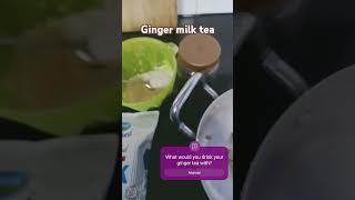 Asmr Milk Ginger Tea! #milk #ginger #gingerteabenefits #gingerteaforweightloss #gingertea #moresubs