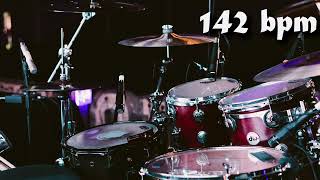 142 Bpm Drum Track Batería - Straight Beat Eighth Notes