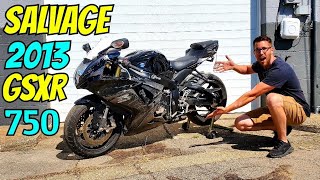 Buying a SALVAGE GSXR 750 from Auction!