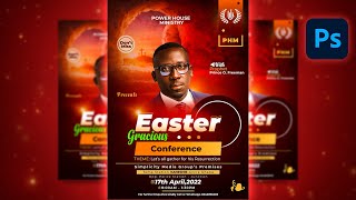 (EASTER) CHURCH FLYER / TUTORIAL - IN - PHOTOSHOP