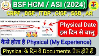 BSF HCM ASI Physical Date ✅️ Physical इस दिन से ✅️ BSF HCM ASI Physical Date 2024✅️