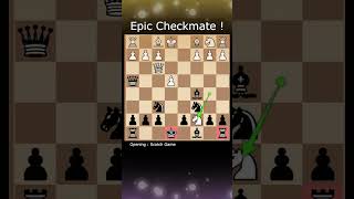 Epic Checkmate in Scotch Gambit